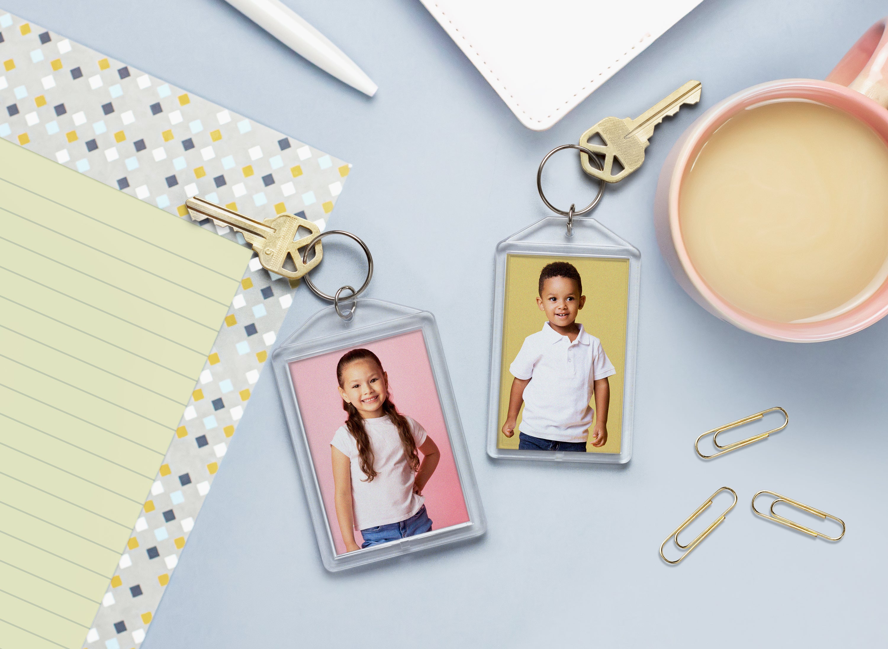 Promo Clear Snap-In Photo Keychain