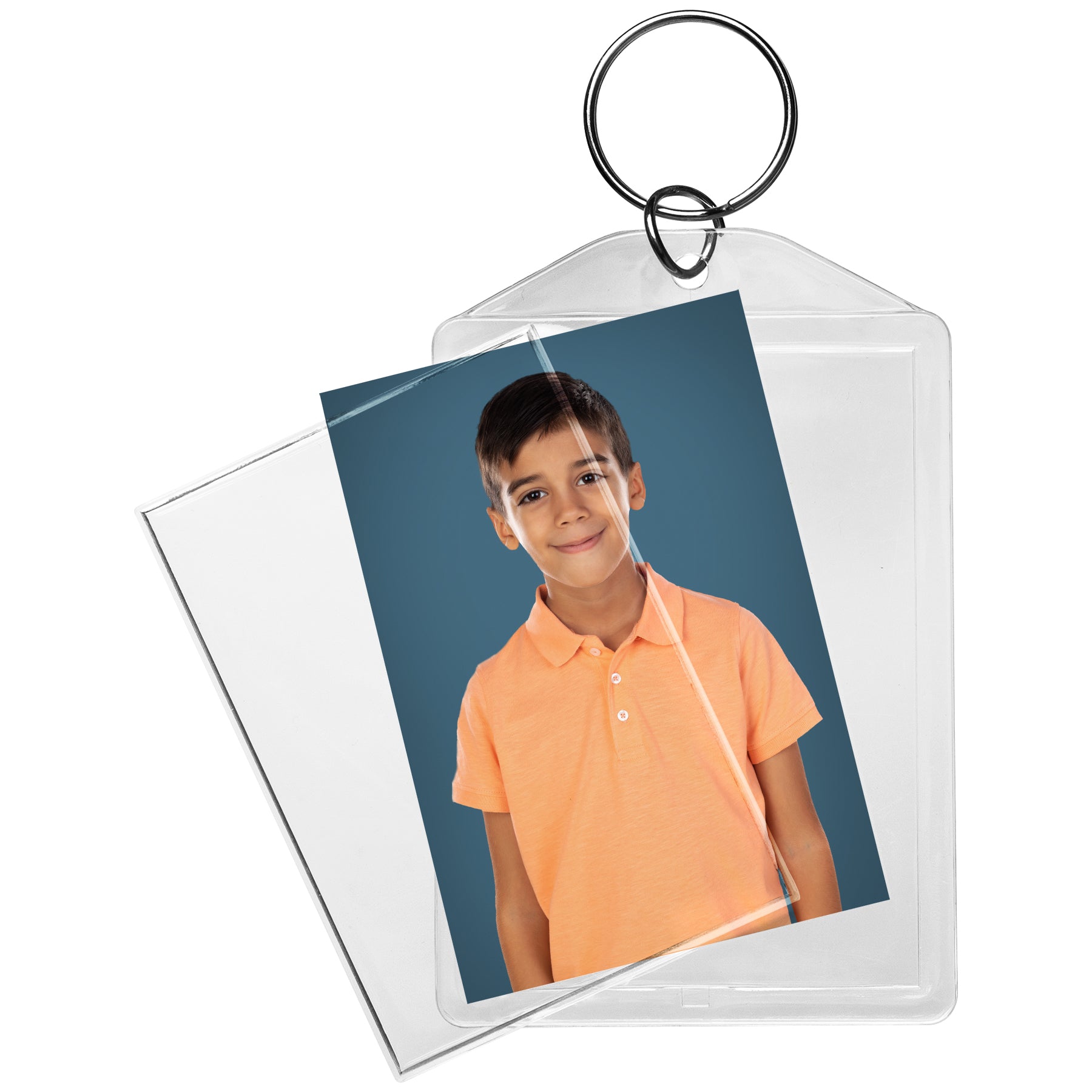 Promo Clear Snap-In Photo Keychain