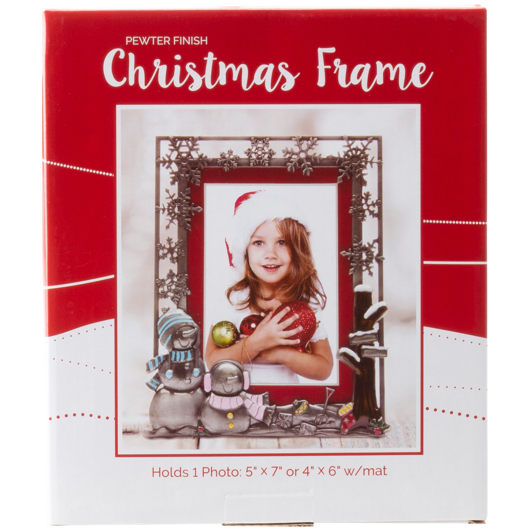Snowman Pewter Picture Frame