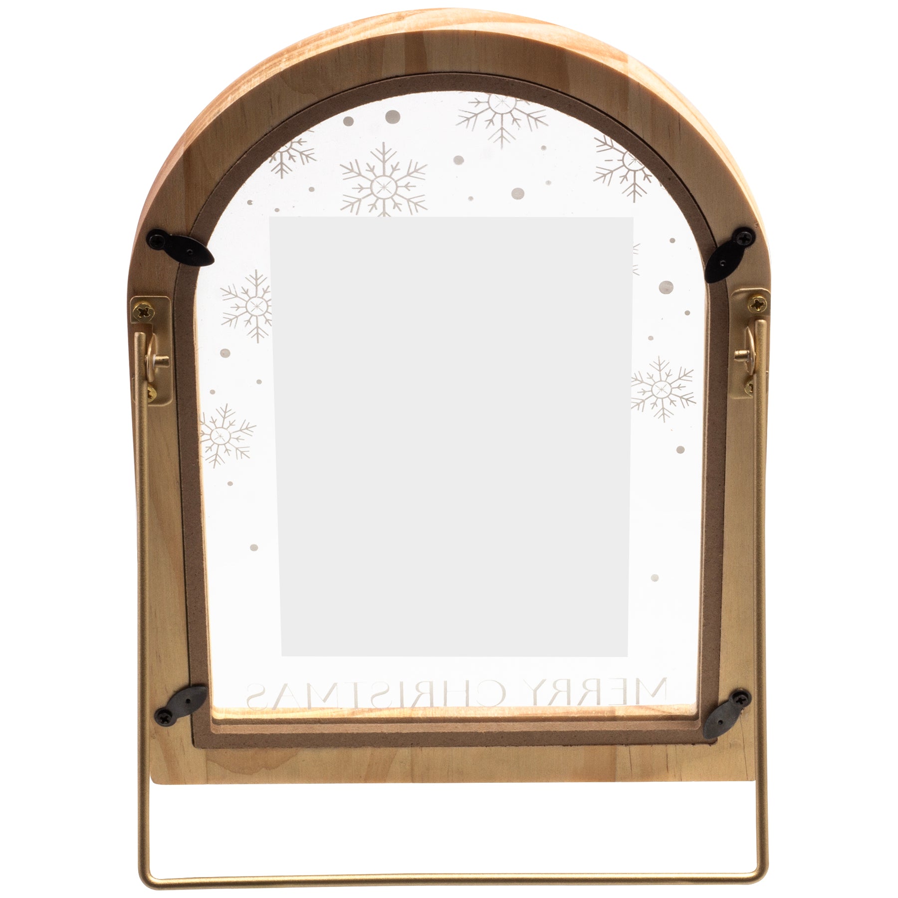 Merry Christmas Arched 4" x 6" Wood Picture Frame