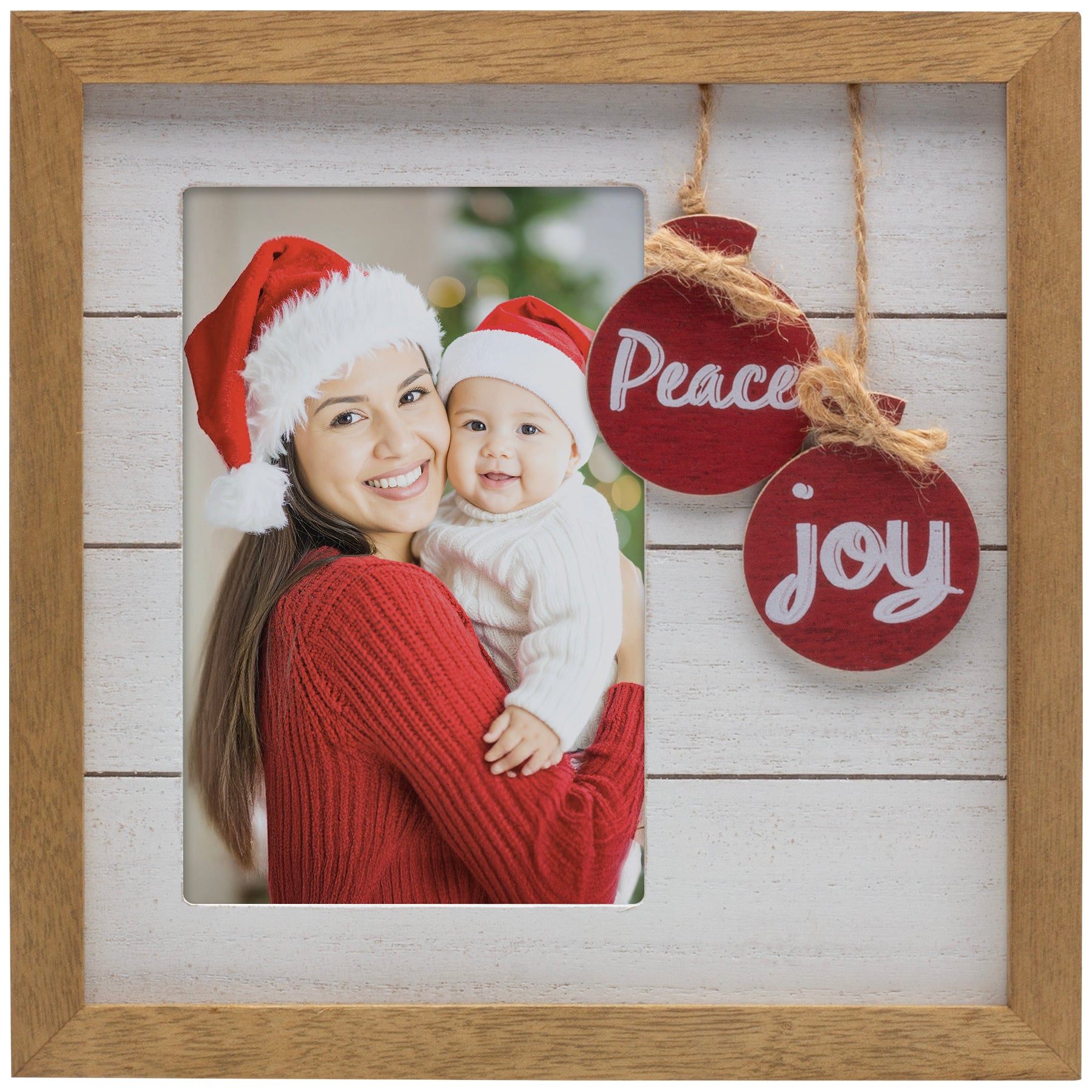 Peace and Joy 4" x 6" Wood Picture Frame