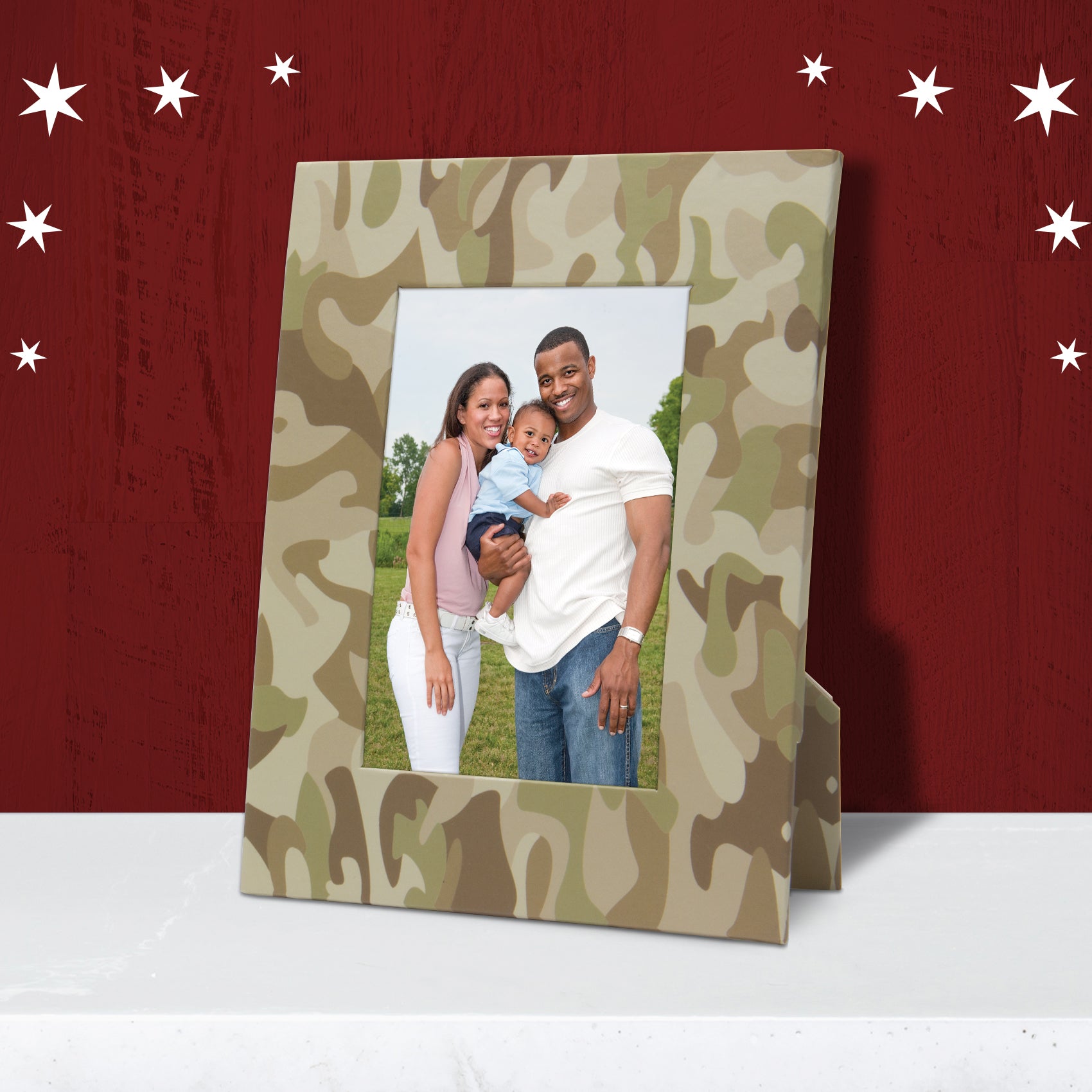 Camouflage Paper Picture Frame