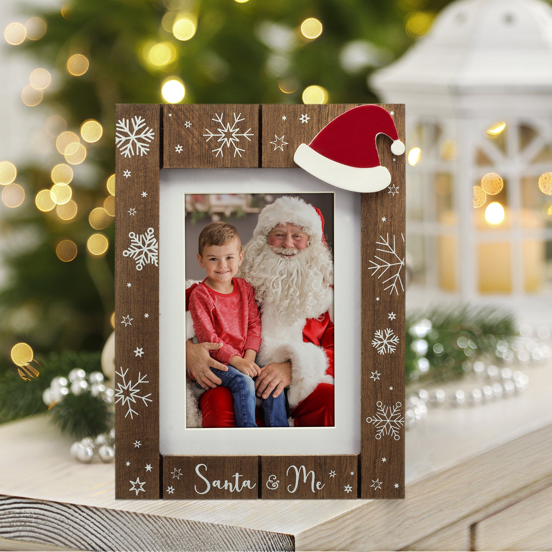 Santa & Me Wood Picture Frames