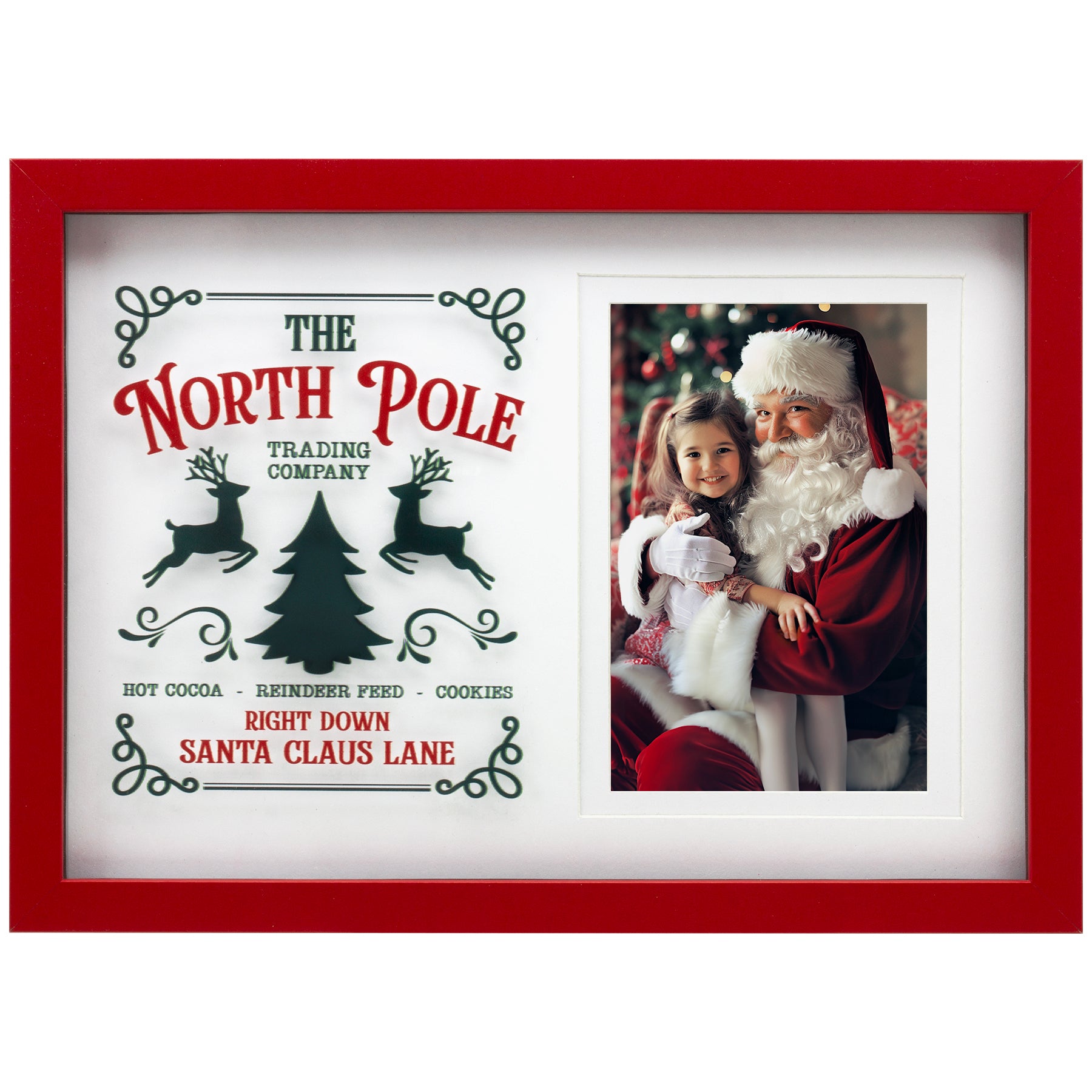 North Pole Wood Picture Frame