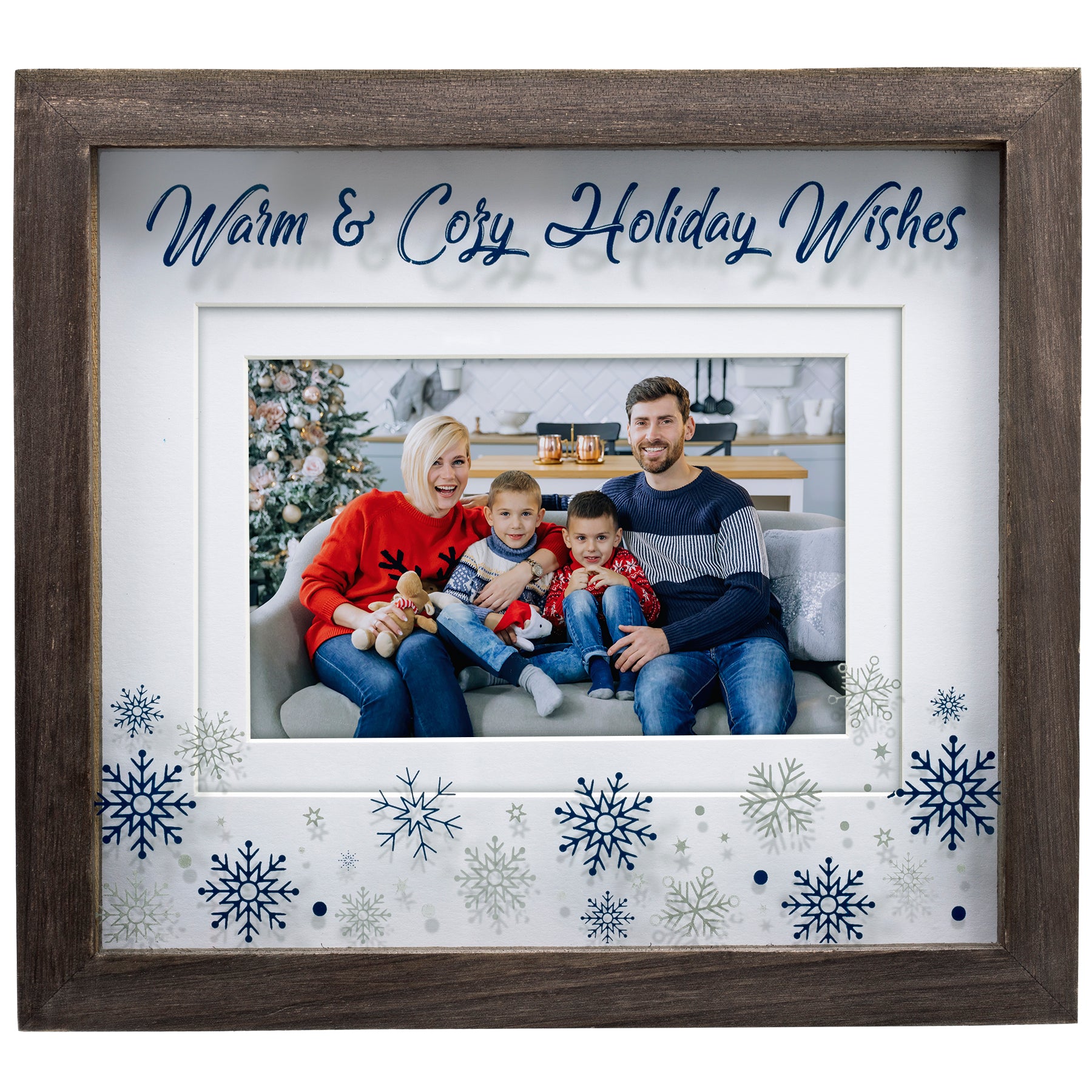Warm & Cozy Holiday 6" x 4" or 7" x 5" Picture Frame