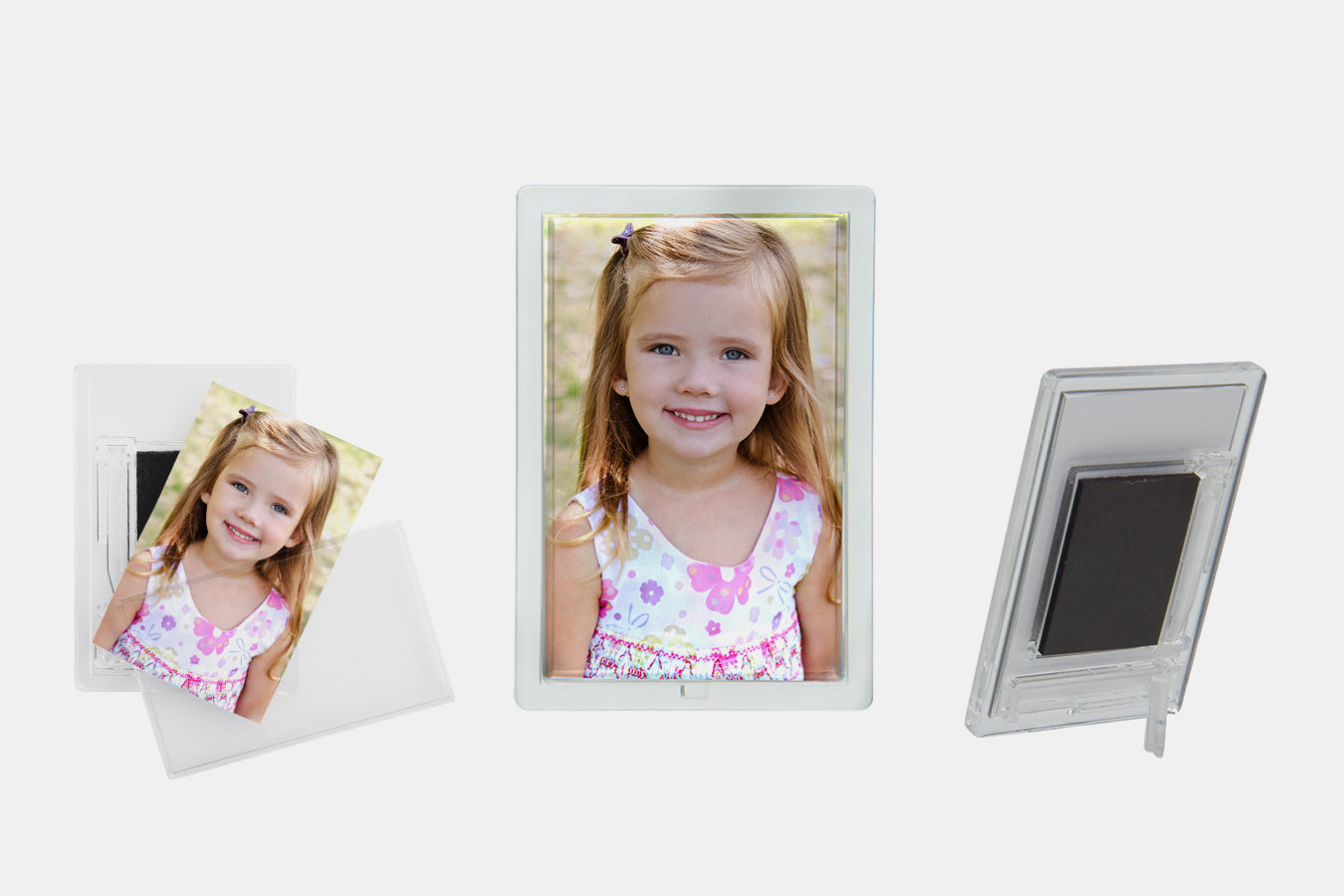 Snapins Clear Photo Magnet with Easel back
