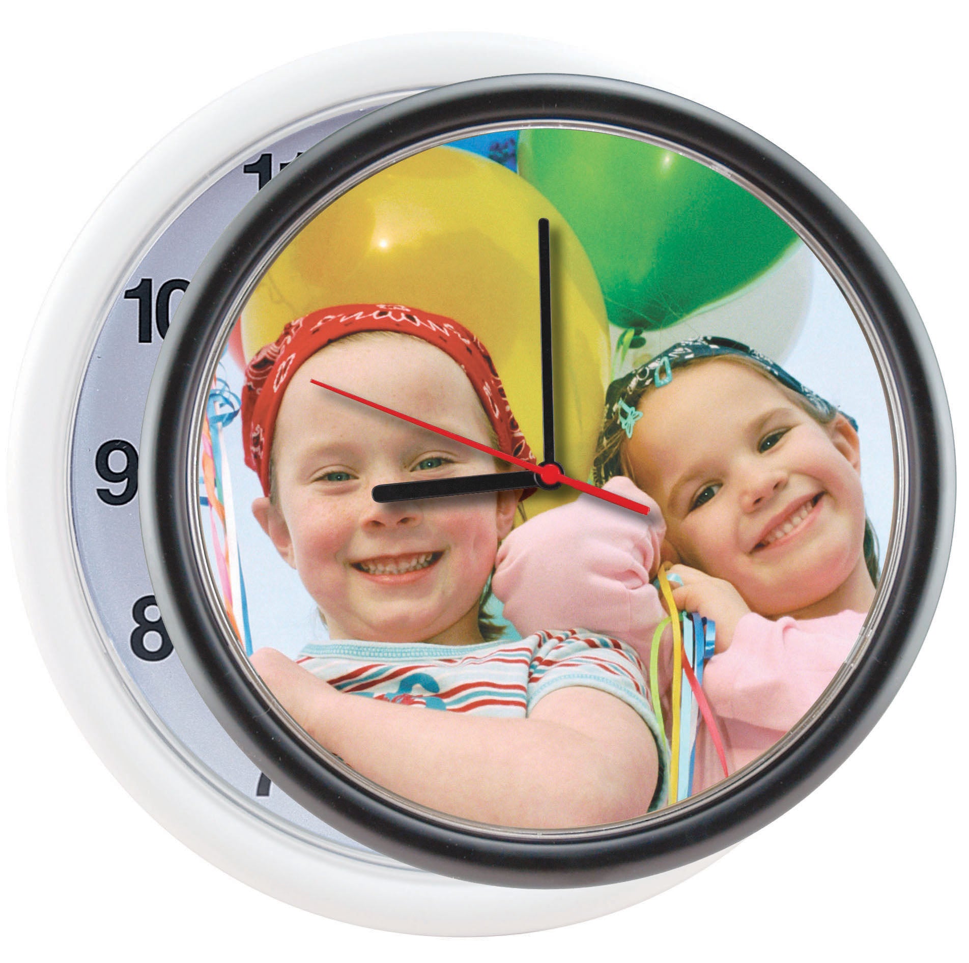 Plastic Round Photo Wall Clocks