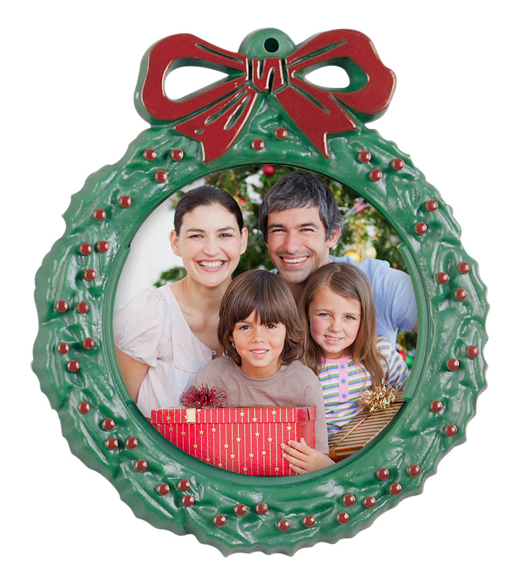 Wreath Photo Ornaments