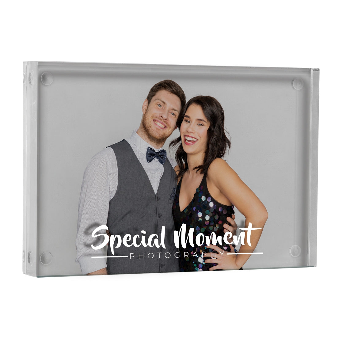 Magnetic Acrylic Block Picture Frame