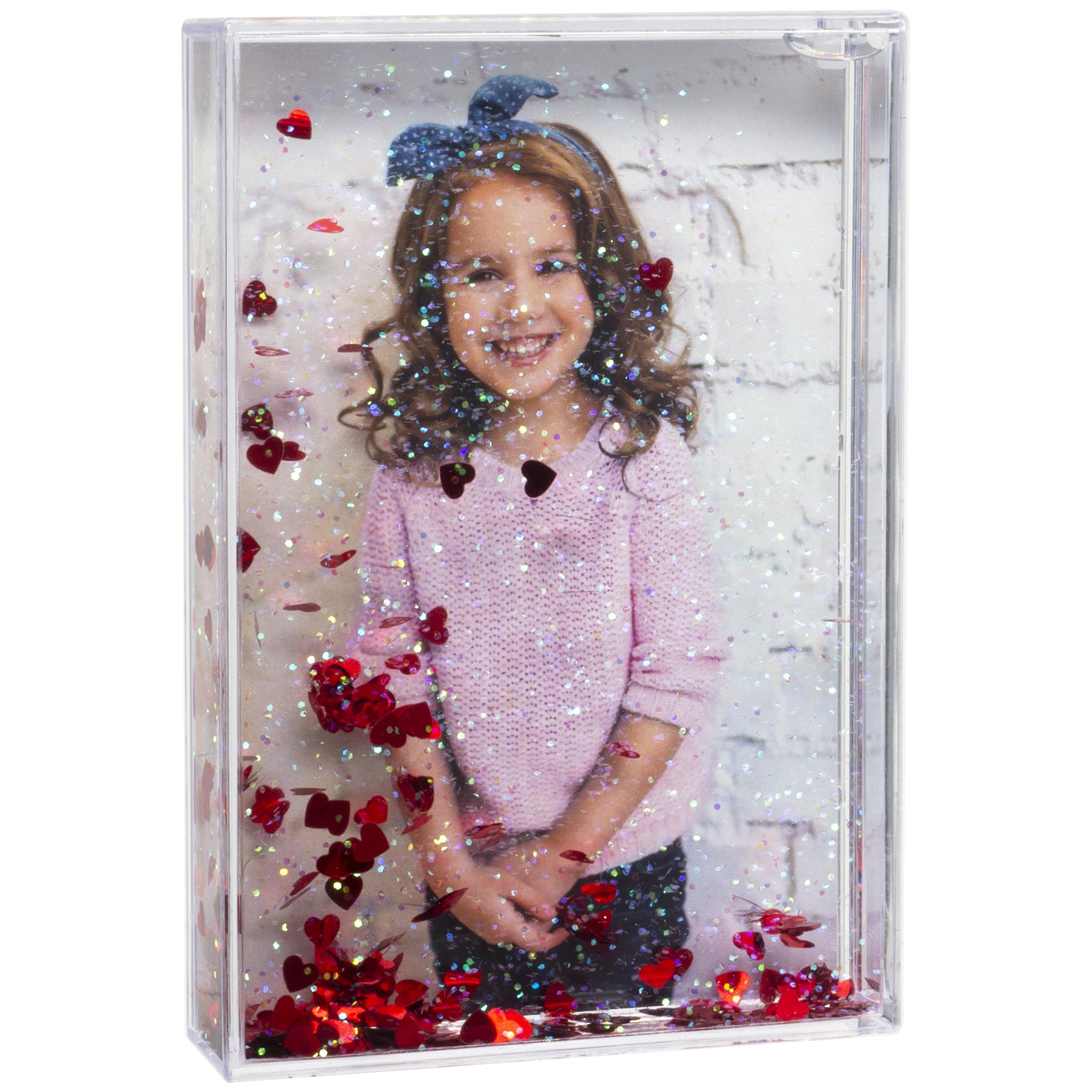 Hearts Photo Snow Picture Frame