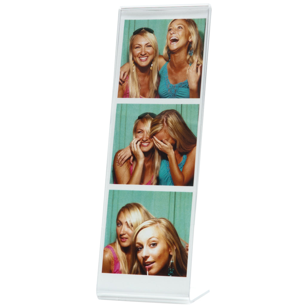 100 Clear Acrylic Photo Booth Frames - L-Style For 2x6" Photo Strips