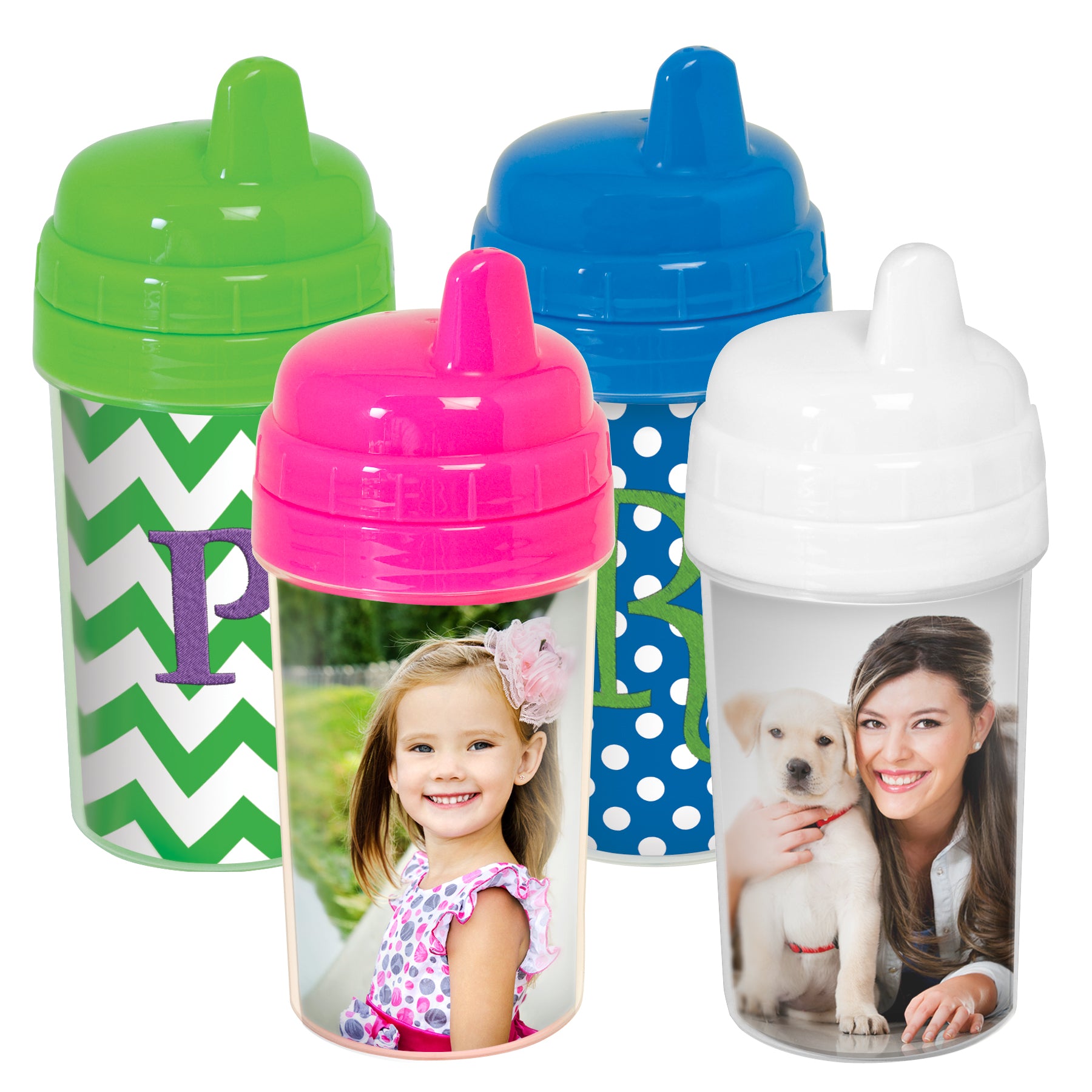 Personalized Monogram No-spill Sippy Cup 1st Birthday Gift 