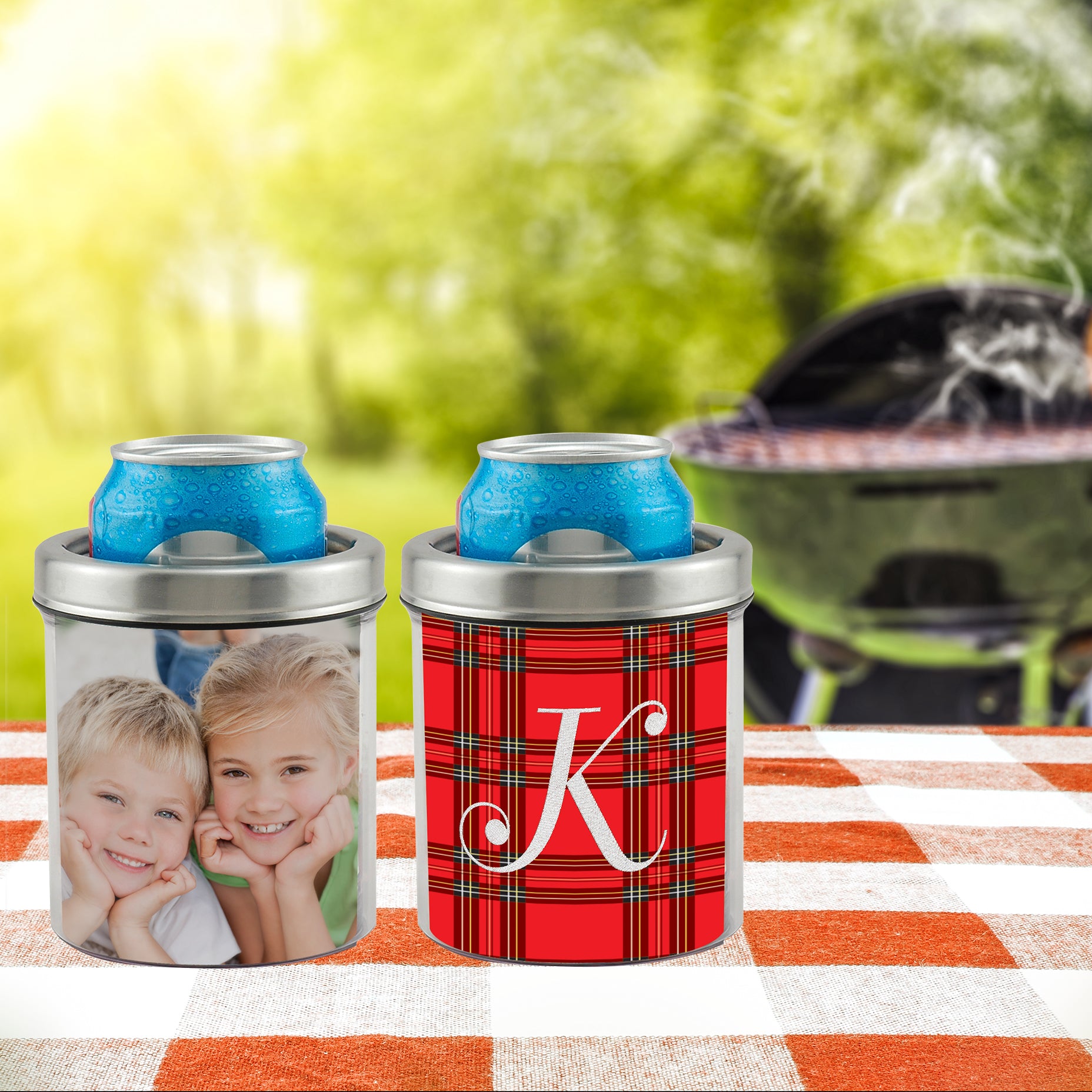 Stainless Steel Photo Can Cooler