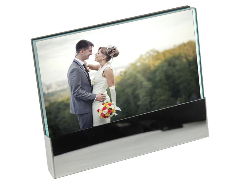 Deluxe Glass and Metal Picture Frame