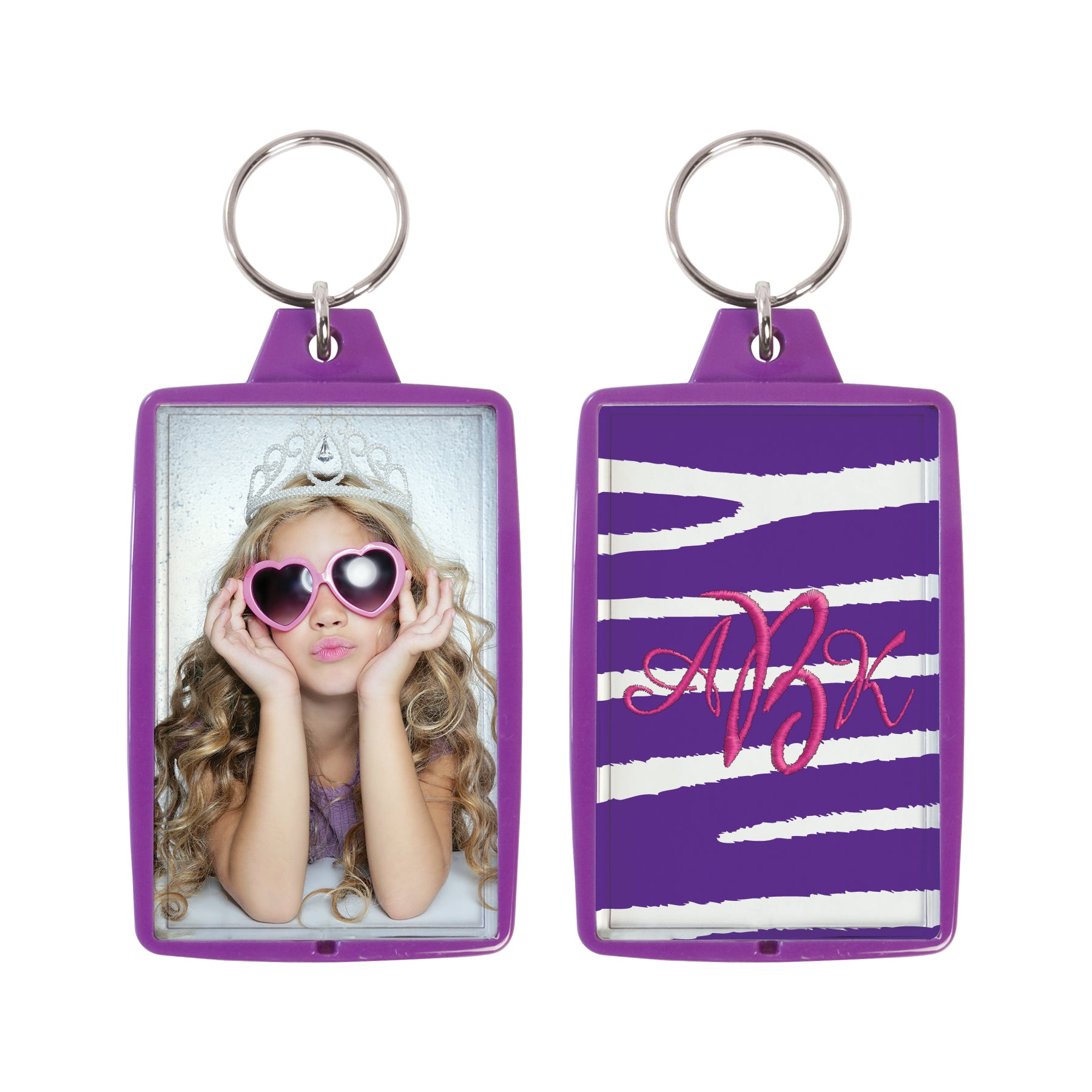 Opaque Color Photo Keychains