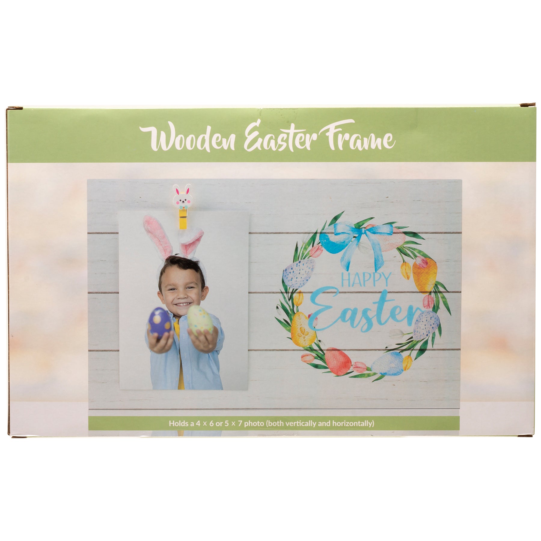 Happy Easter Wood Clipboard Picture Frame
