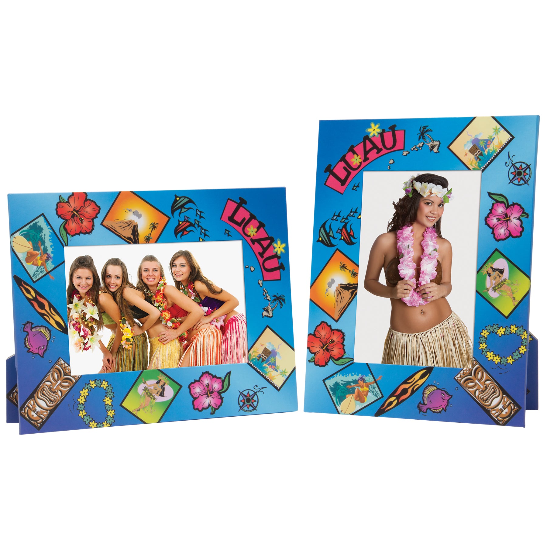 Luau Paper Picture Frame